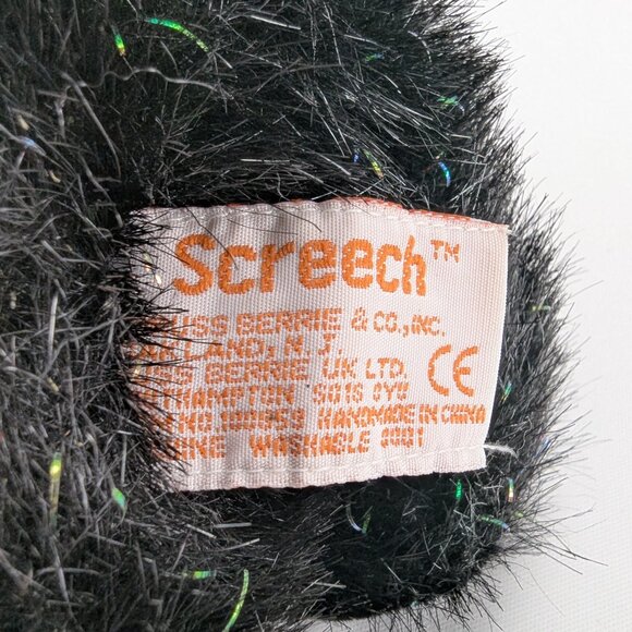 Russ Berrie Screech Black Cat Plush 6" Sparkly Stuffed Animal 100589 Halloween - Picture 8 of 10
